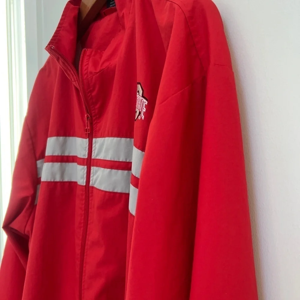 Nike Ohio State Buckeyes Red Windbreaker Jacket Size XL